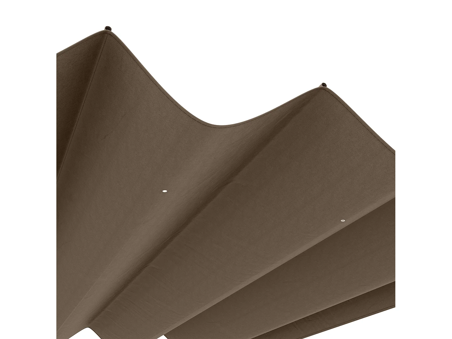 Toit de remplacement pour pergola, polyester, café (286x245x23 cm)