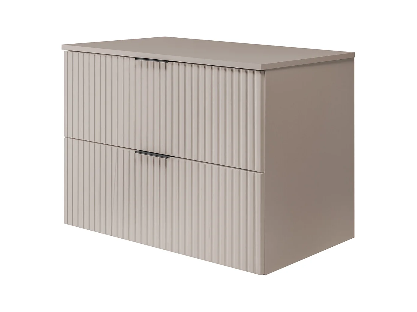 Meuble de salle de bain FLOW 80 cm cachemire avec plan