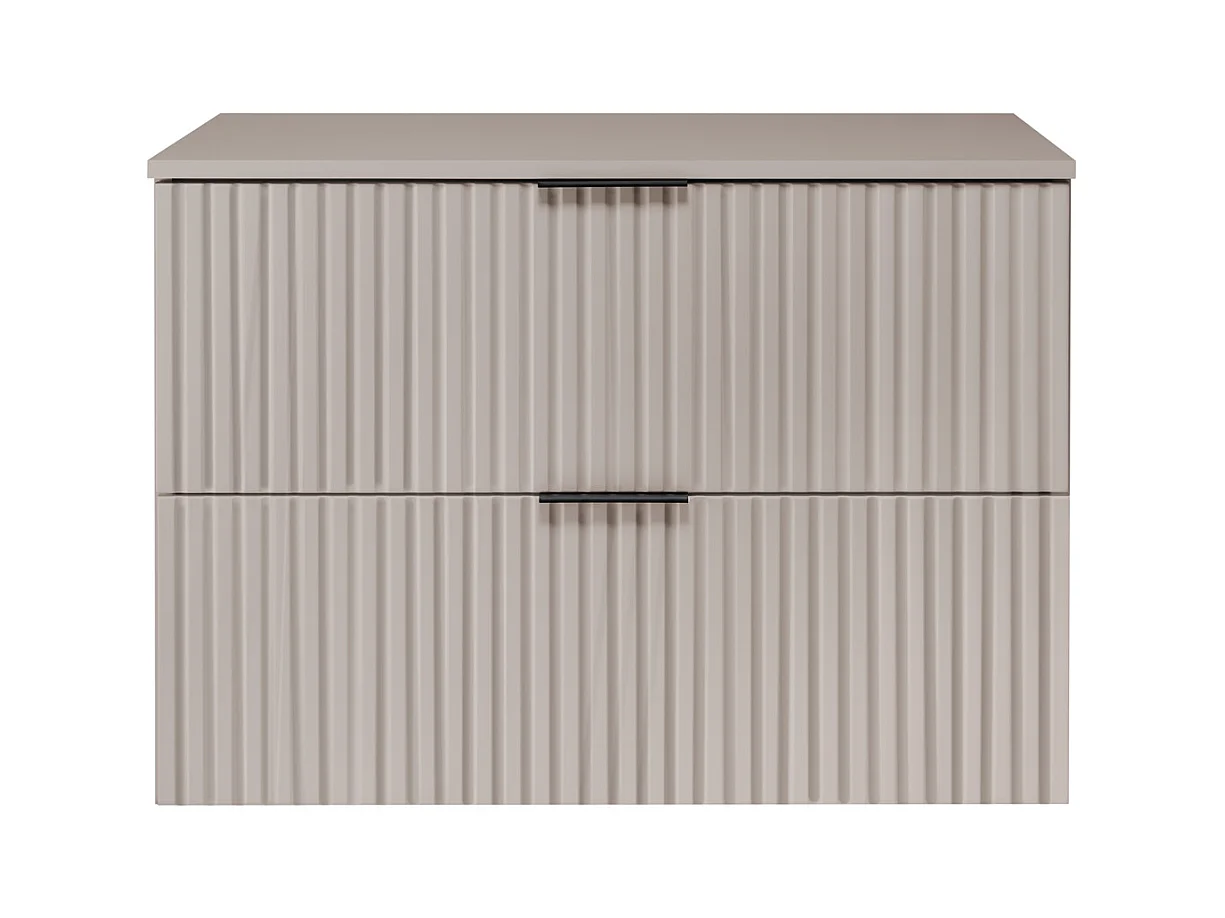 Meuble de salle de bain FLOW 80 cm cachemire avec plan