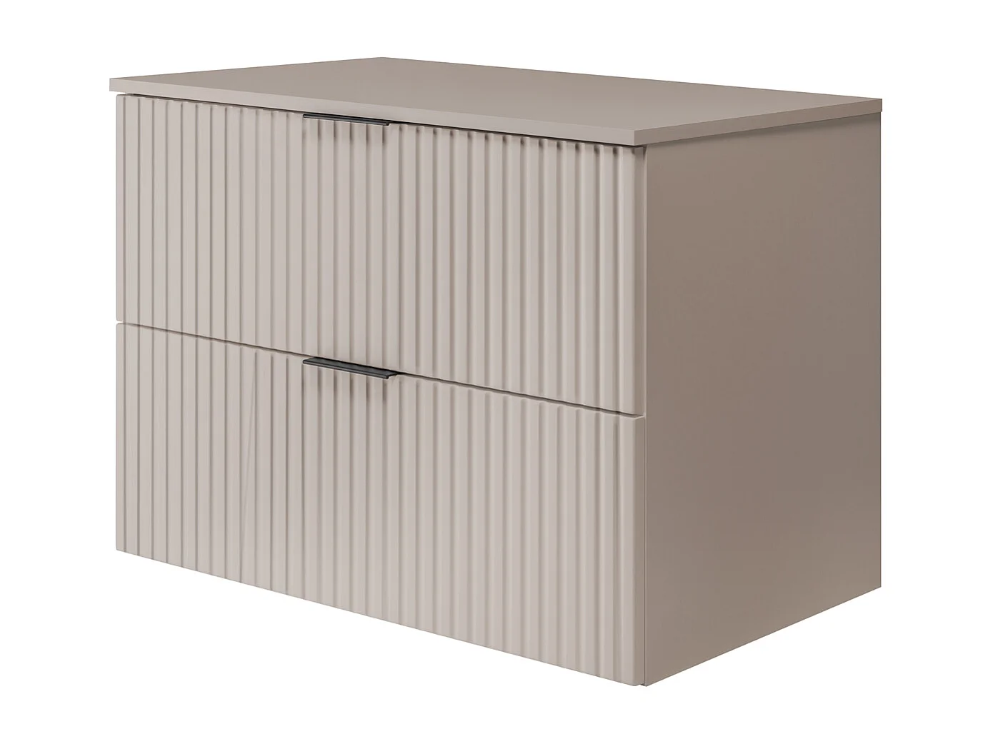 Meuble de salle de bain FLOW 80 cm cachemire avec plan