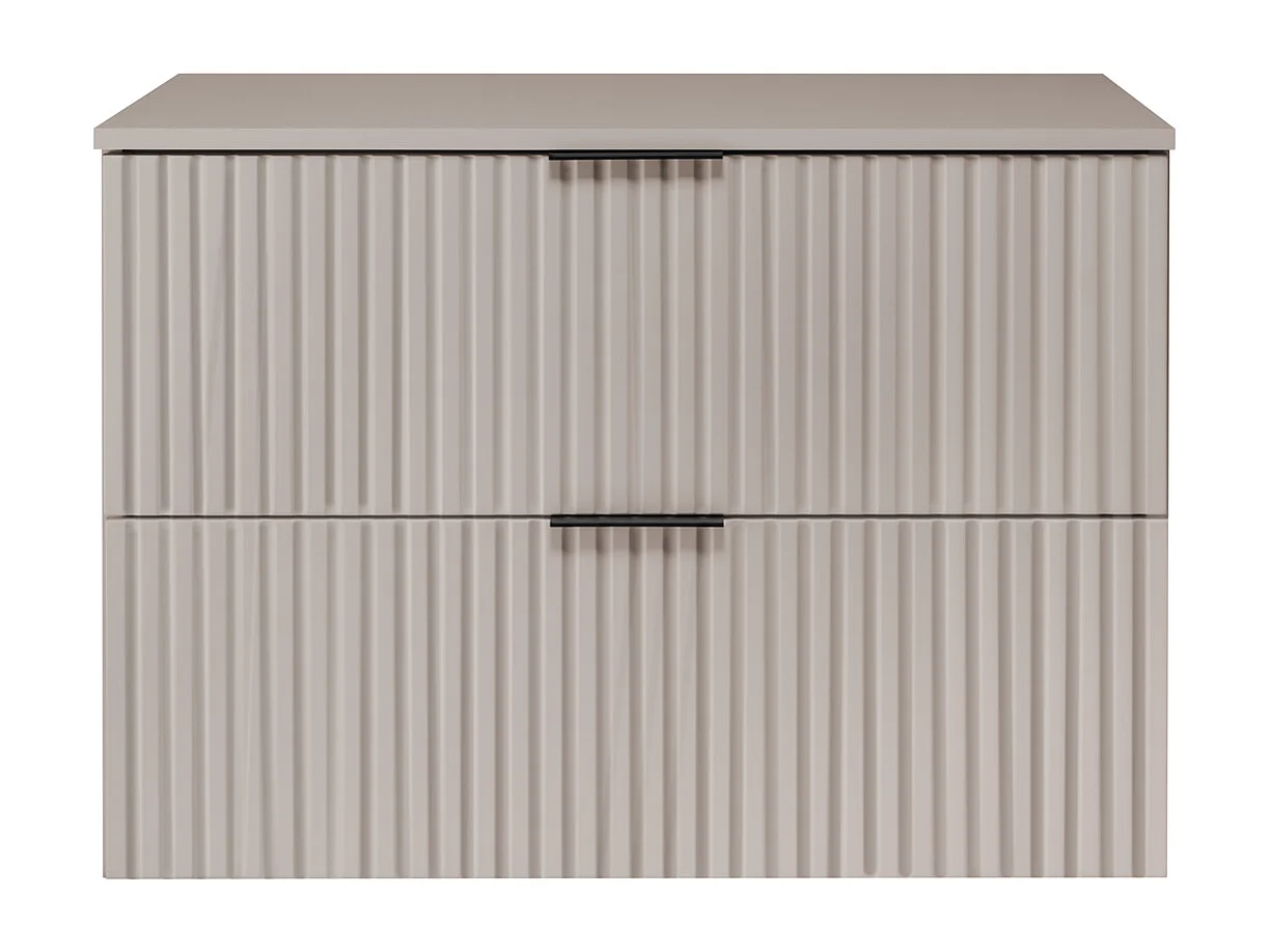 Meuble de salle de bain FLOW 80 cm cachemire avec plan