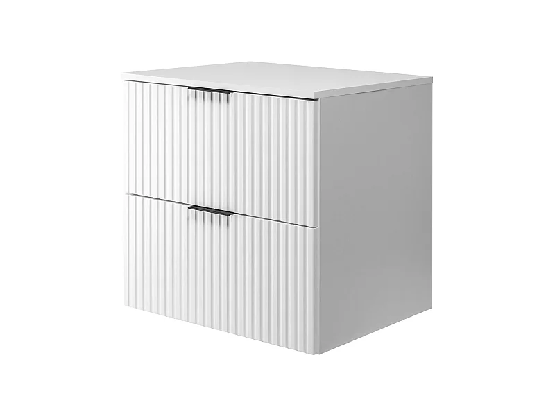 Waschtischunterschrank FLOW 60 cm Weiß mit Platte