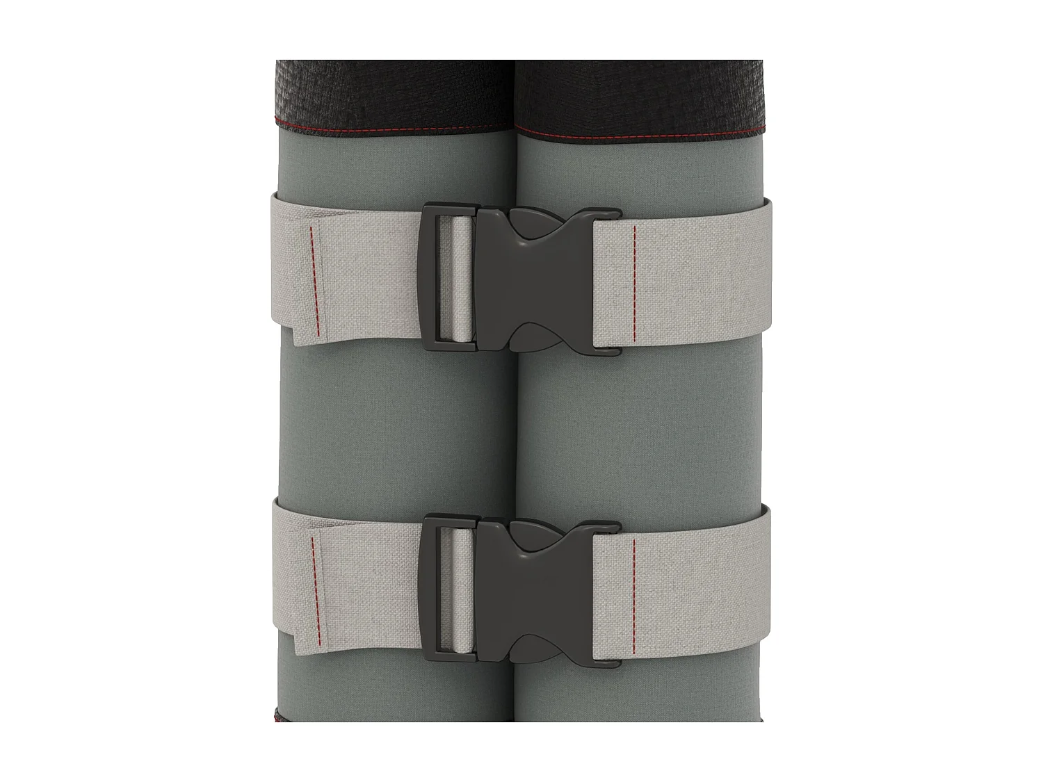 Zandzakkenset voor paviljoen, 4 stuks, Oxford, zwart, met handvatten (20x10x43 cm)