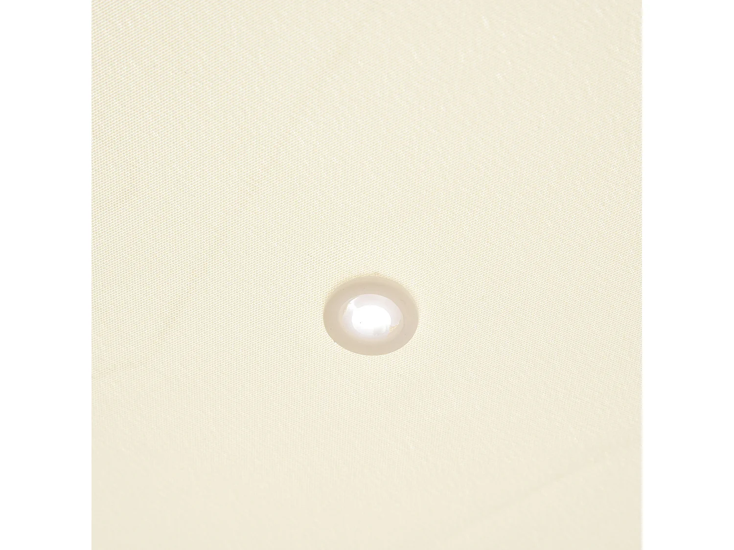 Pergola de jardin, structure en métal, toit en polyester, crème (297x297x250 cm)