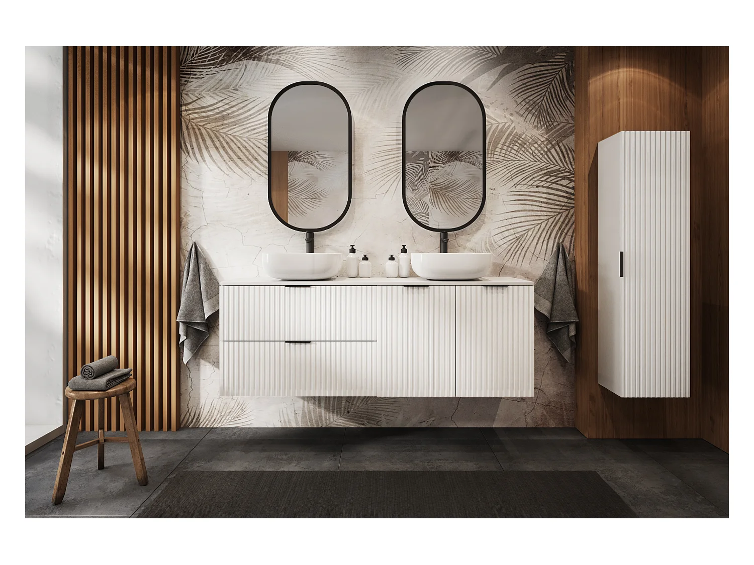 Meuble de salle de bain FLOW/MODERN 40 cm blanc