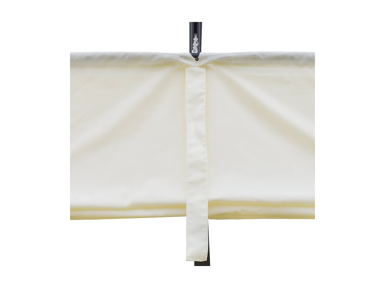 Pergola avec toit rétractable, métal et polyester, crème et kaki (300x300x230 cm)