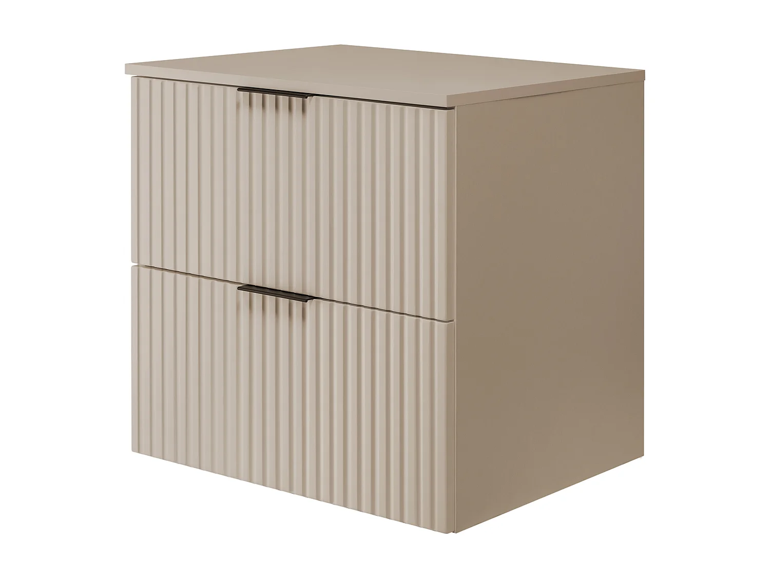 Mobiletto da bagno FLOW 60 cm cashmere con piano