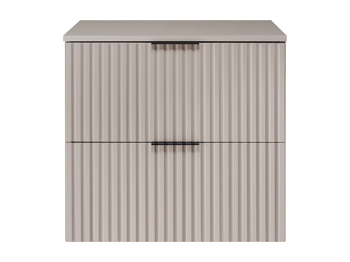 Mobiletto da bagno FLOW 60 cm cashmere con piano