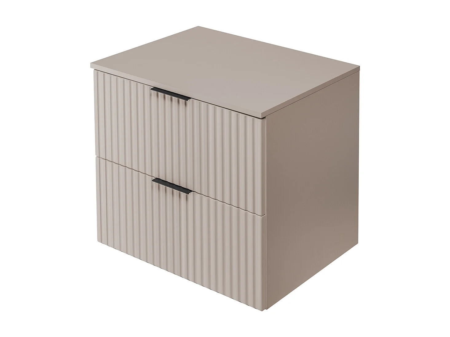 Mobiletto da bagno FLOW 60 cm cashmere con piano
