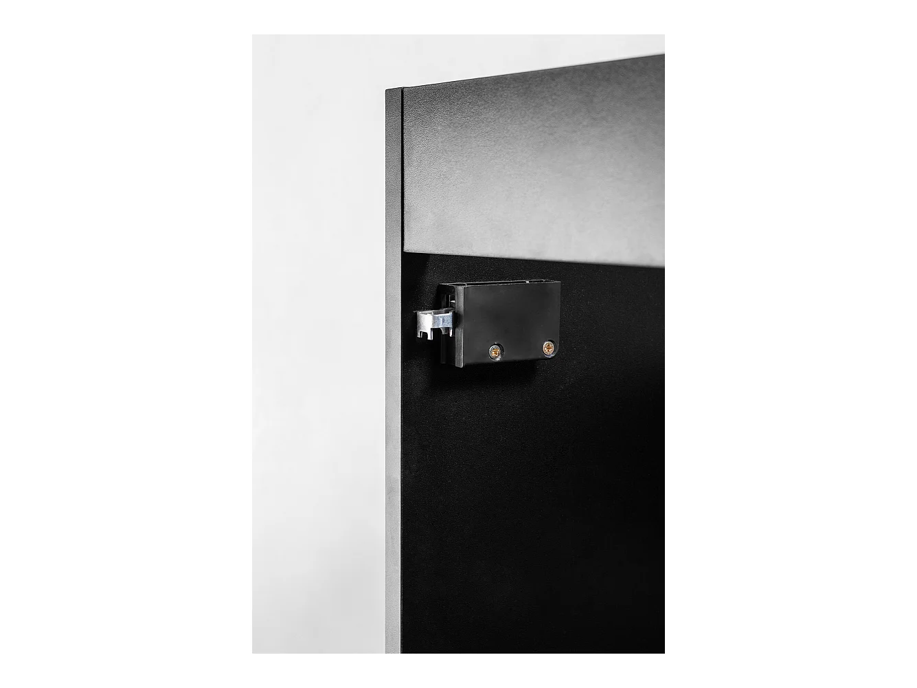 Meuble de salle de bain strié FLOW 120 cm noir