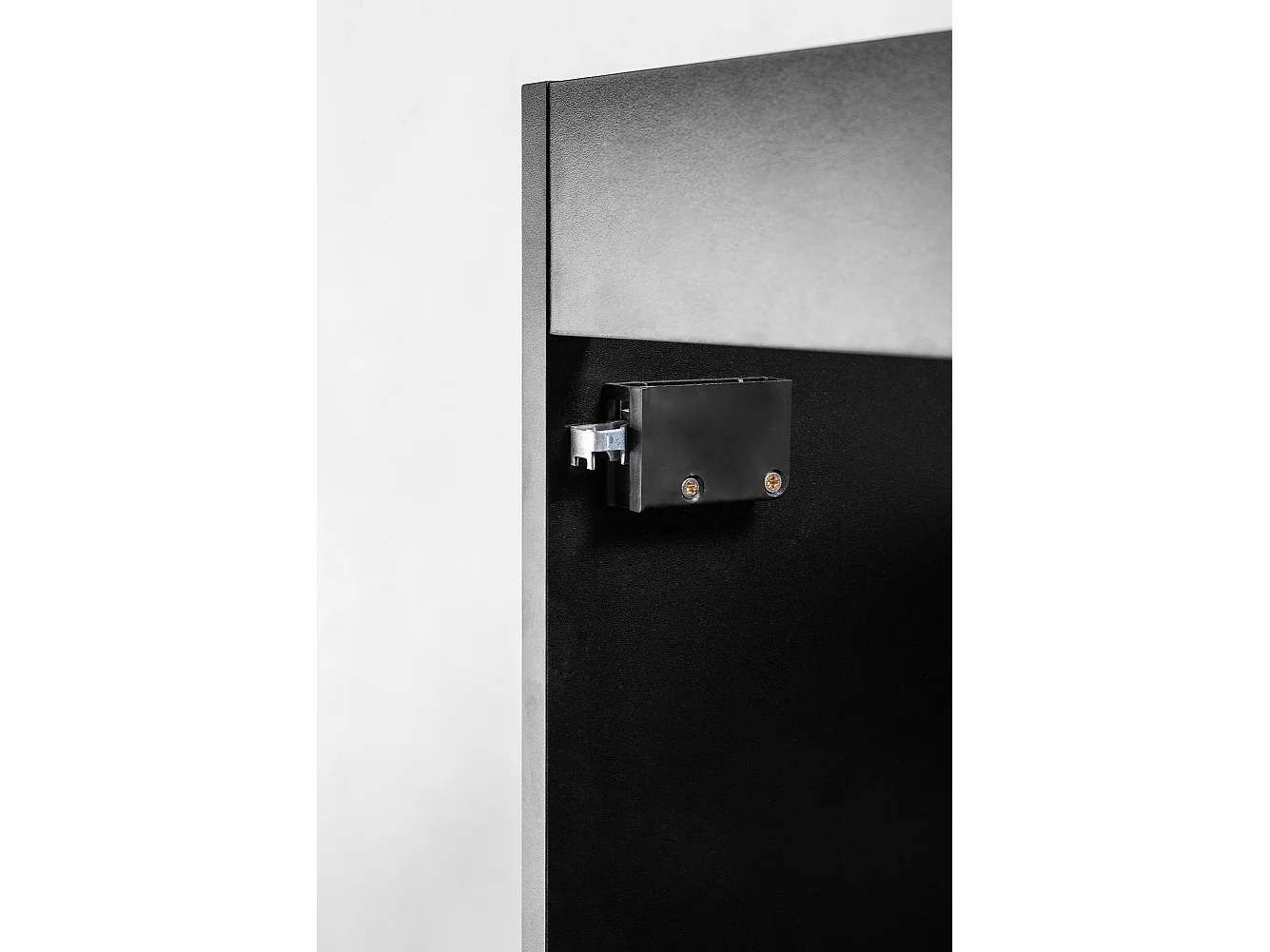 Meuble de salle de bain strié FLOW 120 cm noir