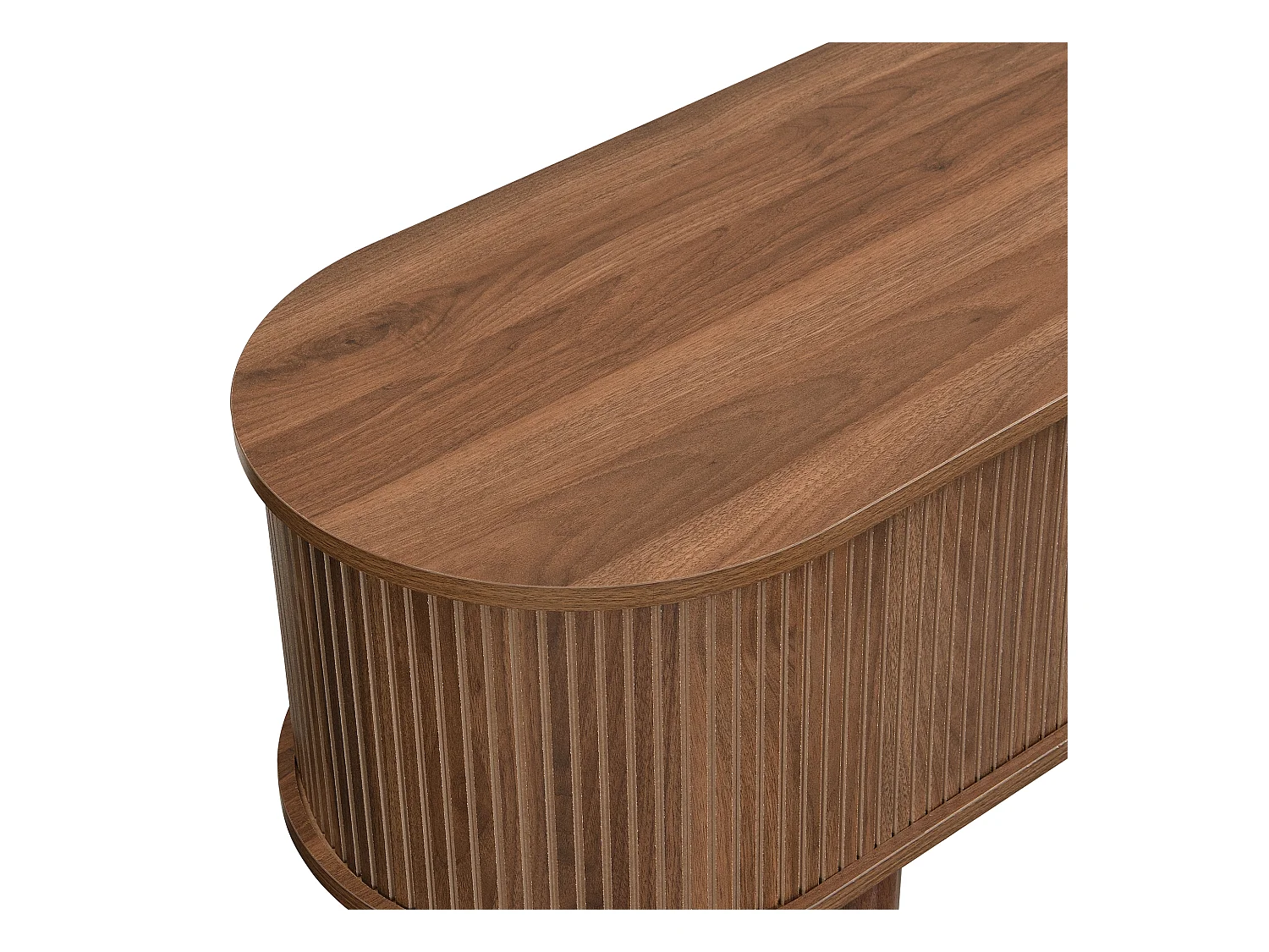 Mueble TV 175×38×45 cm - 2 puertas correderas de ratán - 2 cajones - marrón