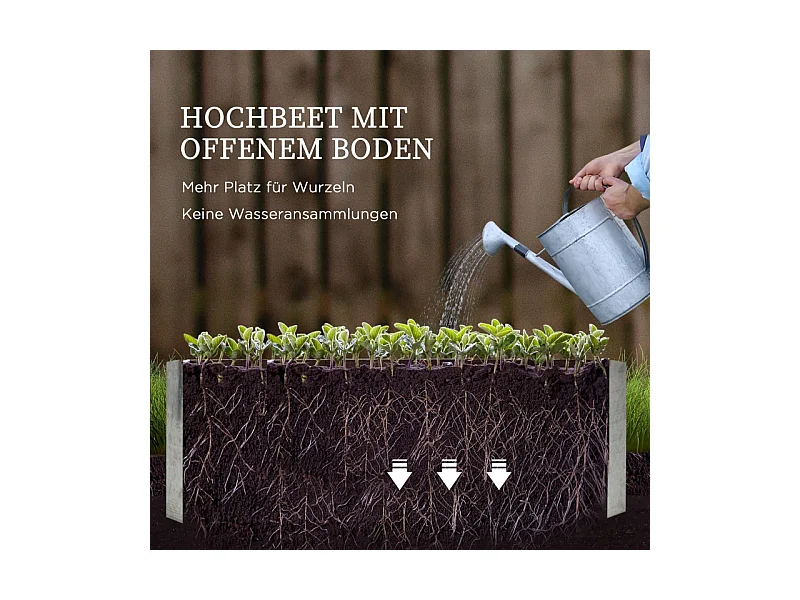 Jardin surélevé avec treillis et 3 étagères, bac à plantes en bois, pour plantes grimpantes, gris (53x53x90 cm)