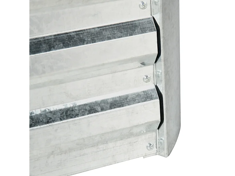 Jardin surélevé avec treillis et 3 étagères, bac à plantes en bois, pour plantes grimpantes, gris (53x53x90 cm)