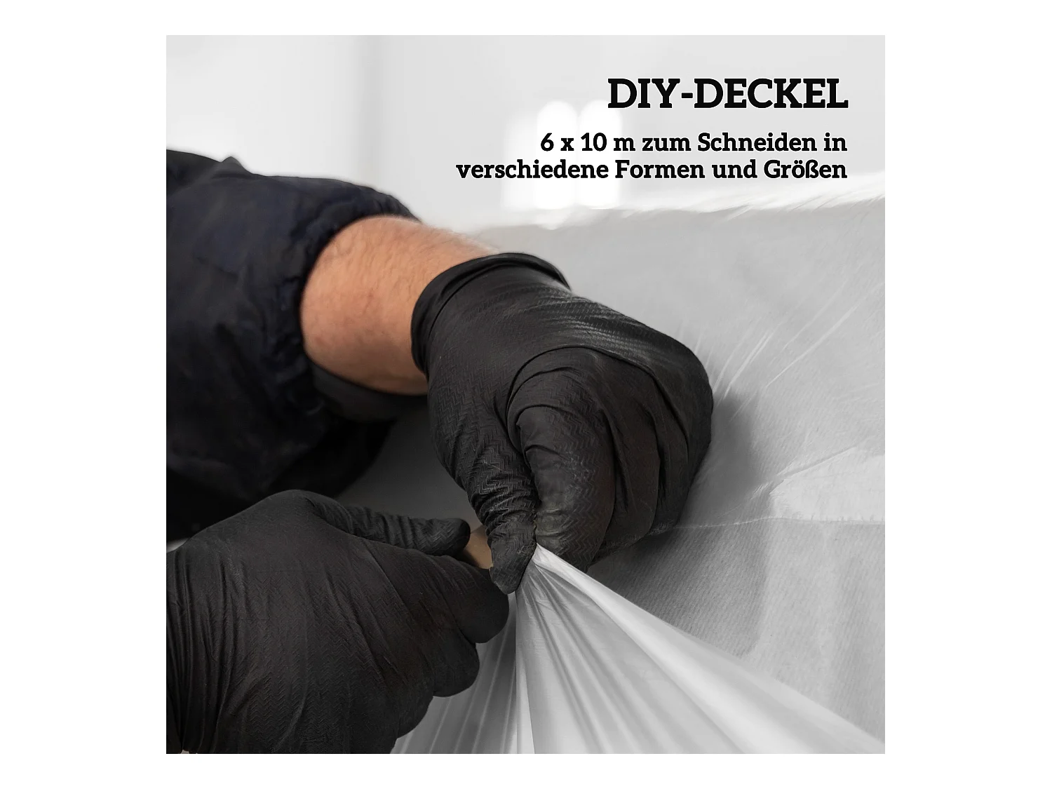 Film pour serre, étanche, avec protection UV, plastique transparent, 6x10 m (1000x600x1 cm)