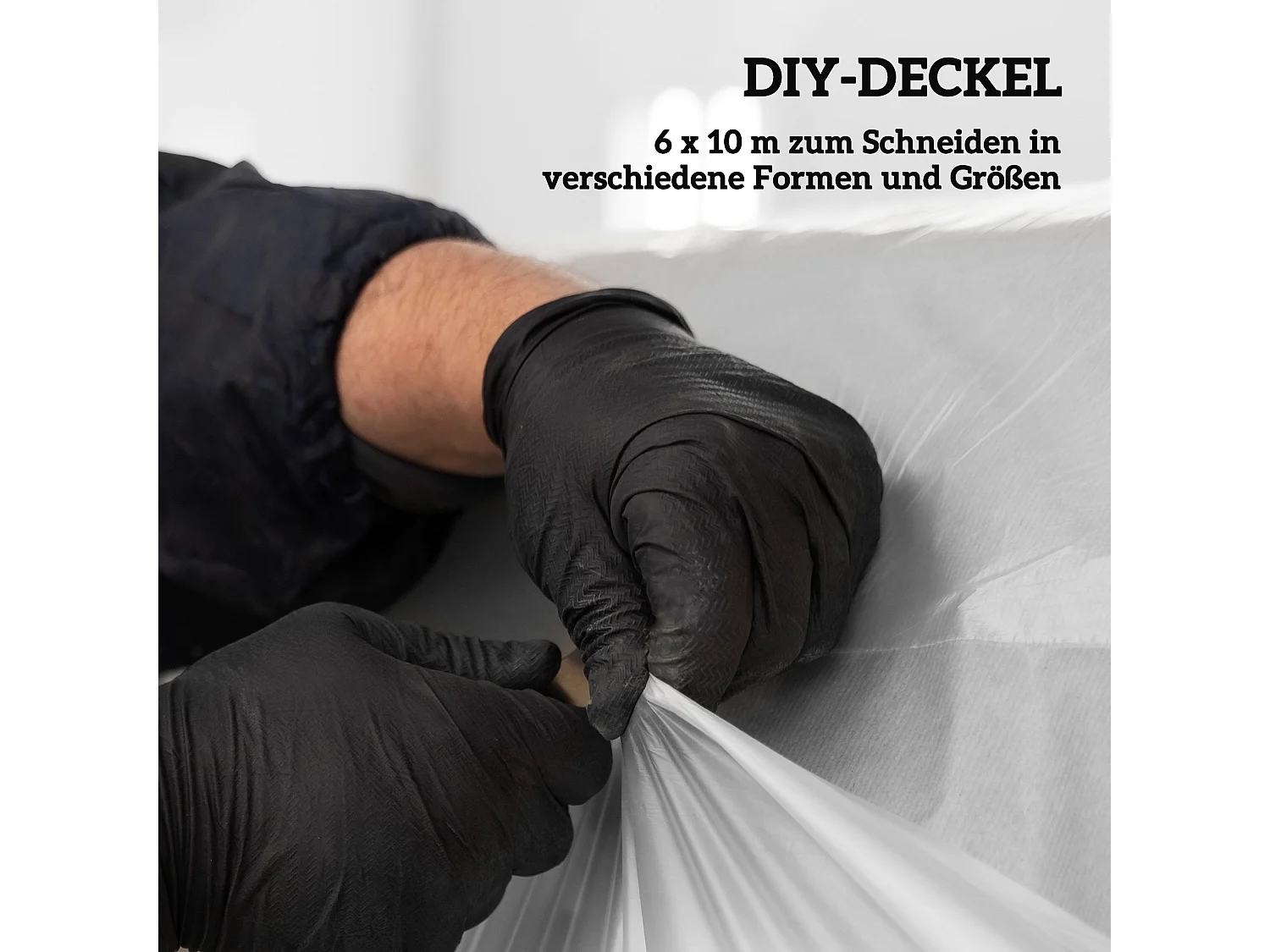 Film pour serre, étanche, avec protection UV, plastique transparent, 6x10 m (1000x600x1 cm)