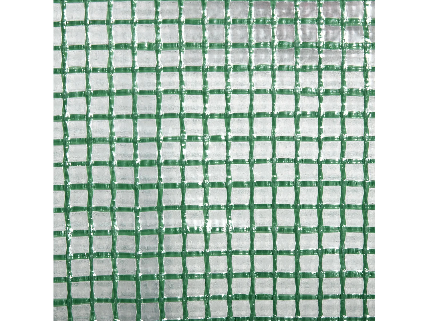 Minikas met planken, PE roldeksel, metaal, groen (69x49x125cm)