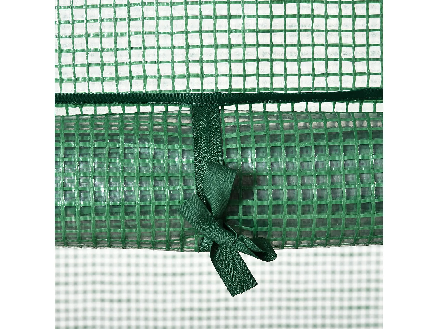 Minikas met planken, PE roldeksel, metaal, groen (69x49x125cm)