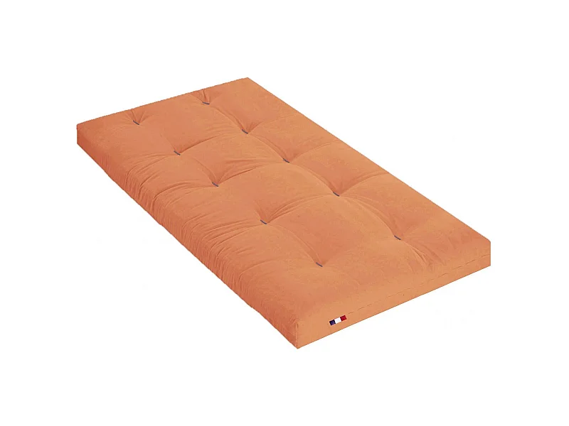 Matelas futon latex et fibres, fabrication française Couleur - Goyave, Dimensions - 90 x 190 cm
