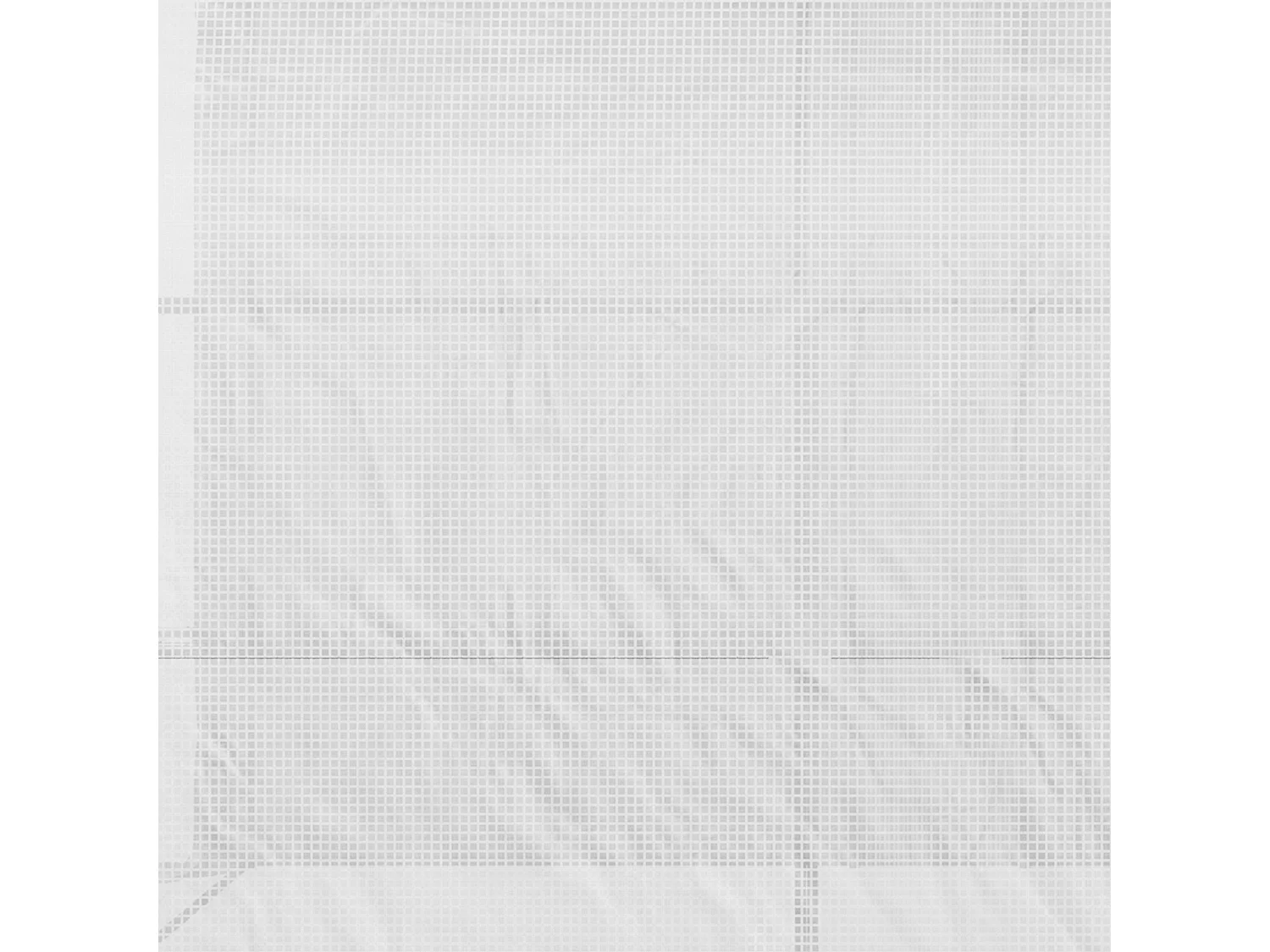 Serra da giardino con ripiani, copertura in plastica resistente, struttura in acciaio, bianca (300x150x213 cm)