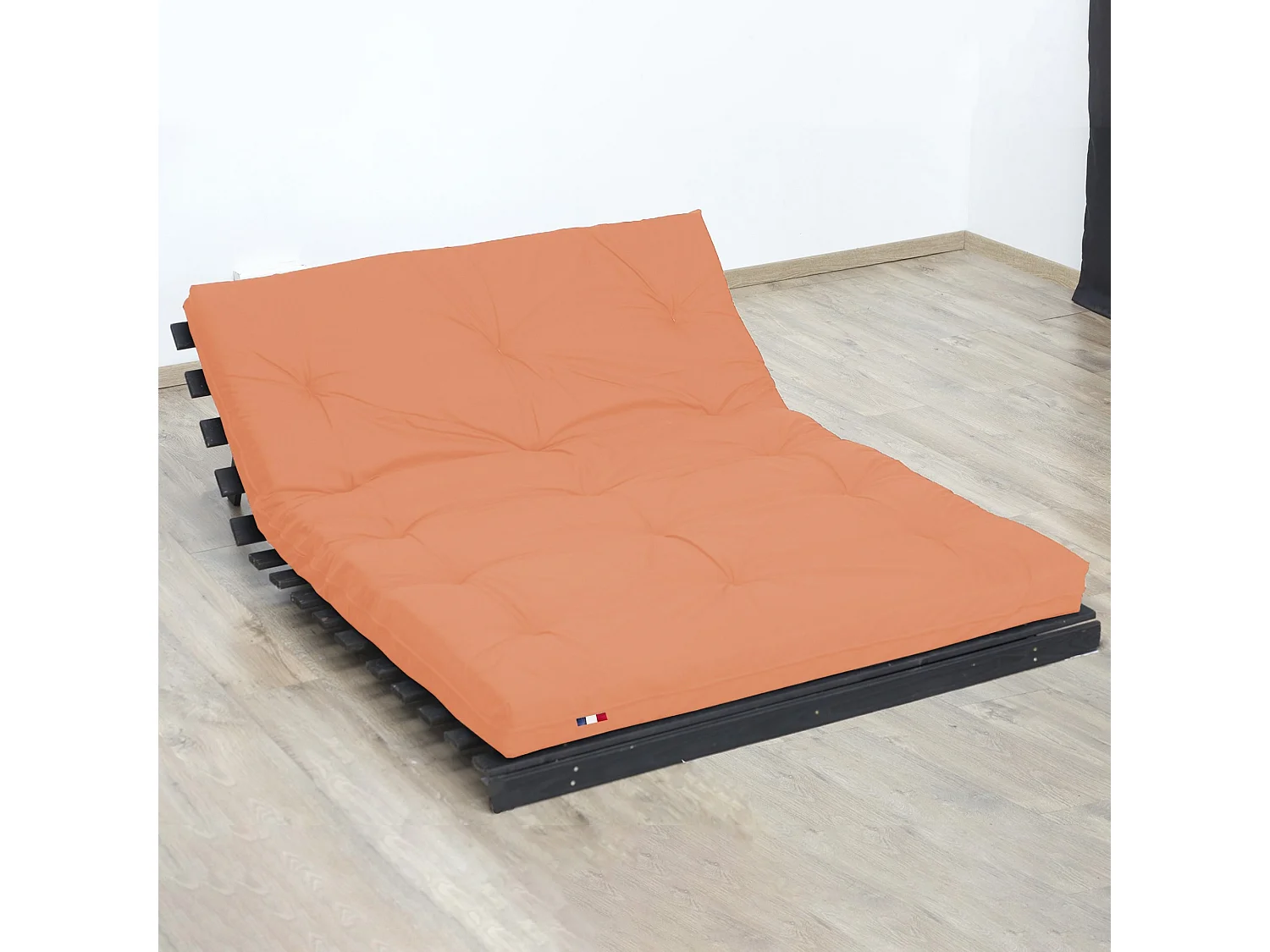 Matelas futon latex et fibres, fabrication française Couleur - Goyave, Dimensions - 140 x 190 cm