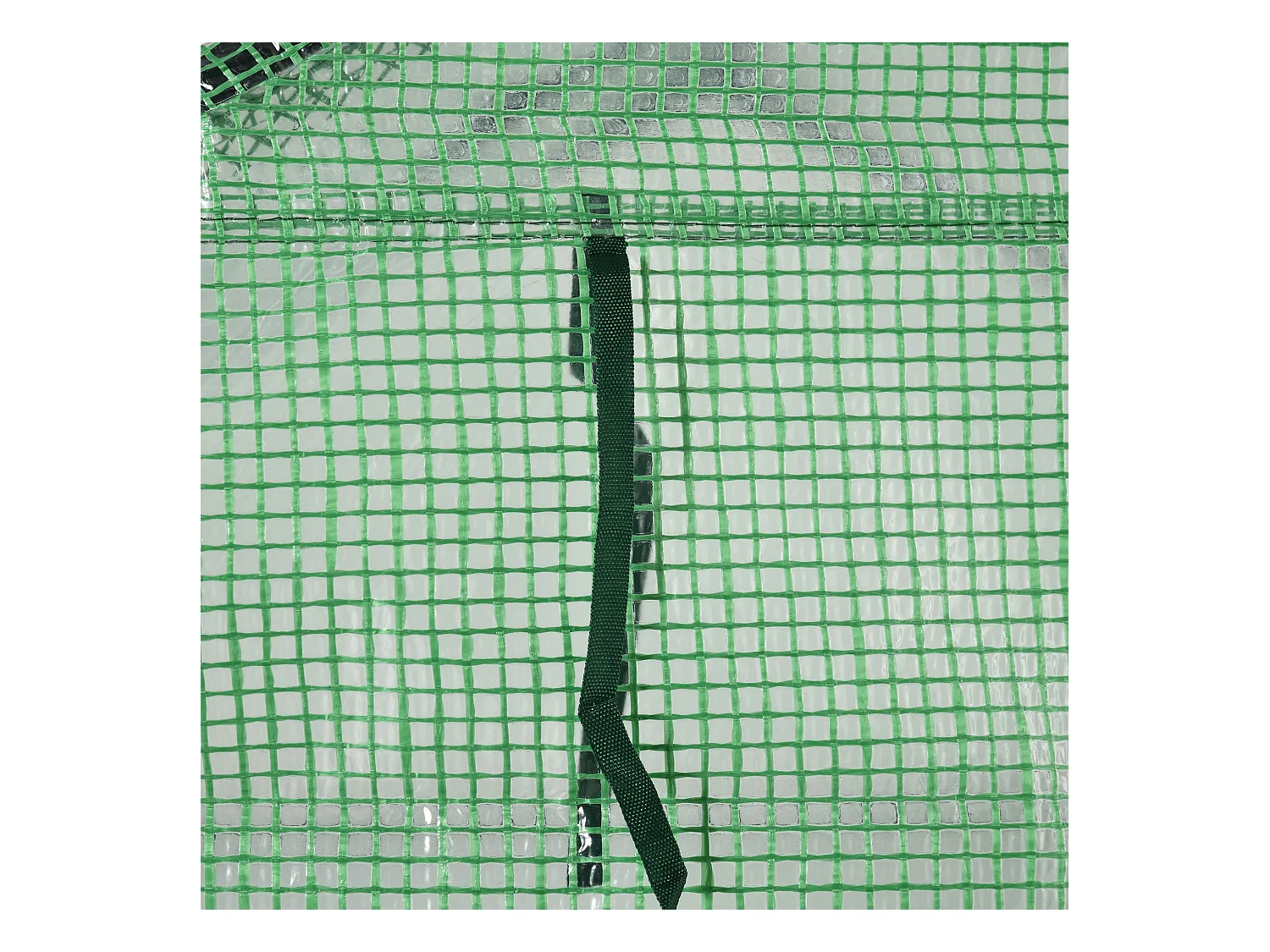 Tuinkas met planken, gemaakt van staal en PE, met deur, groen (500x200x205 cm)