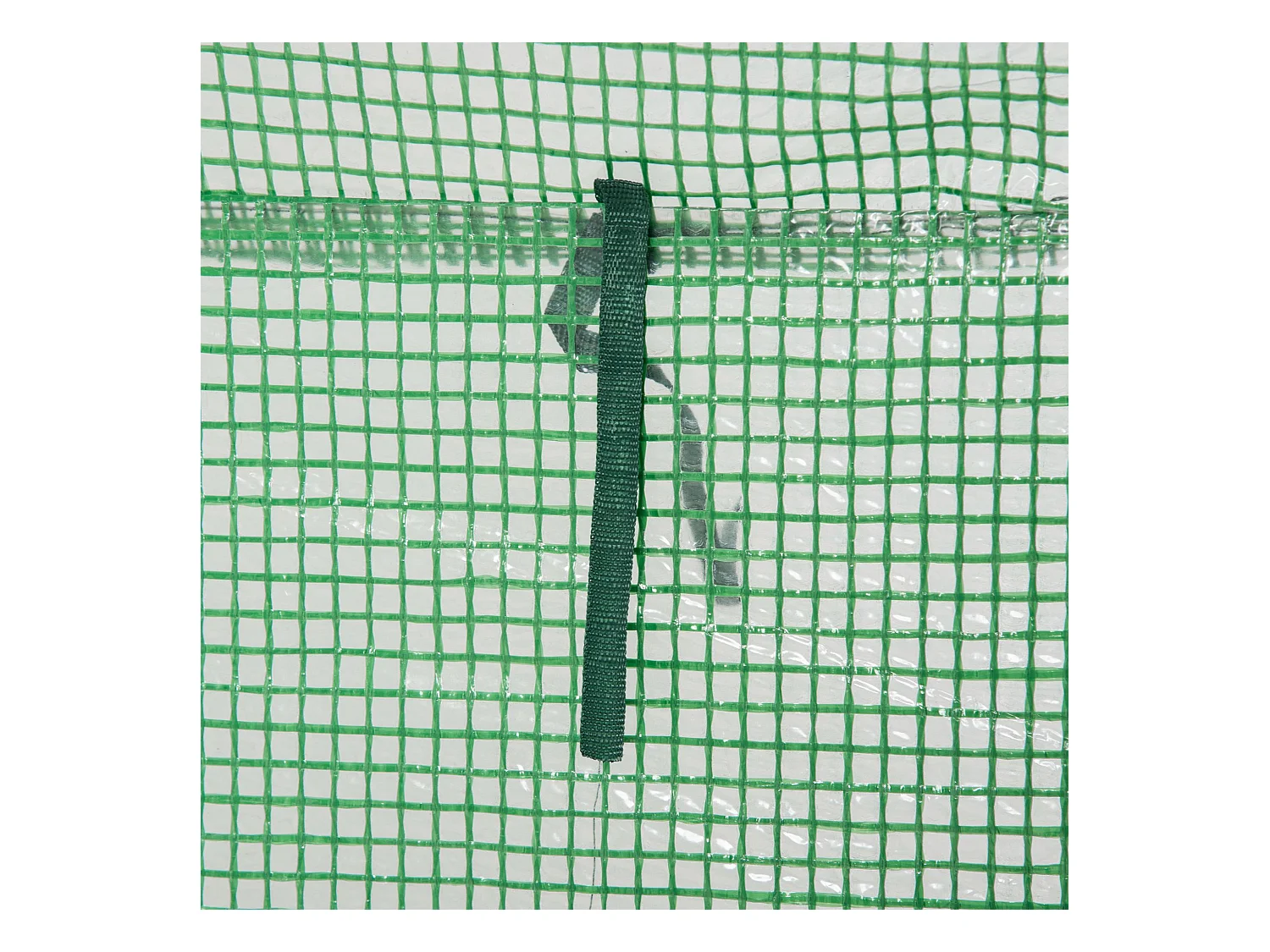 Tuinkas met roldeur, kunststof en staal, groen (100x50x150 cm)