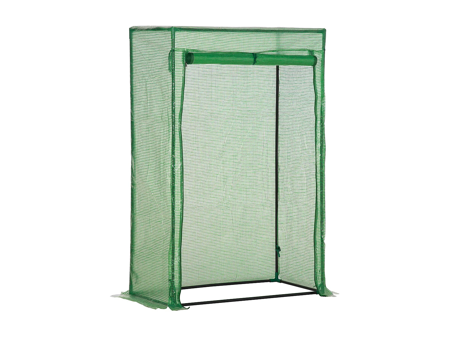 Serre de Jardin avec Porte enroulable, en Plastique et Acier, Vert (100x50x150 cm)