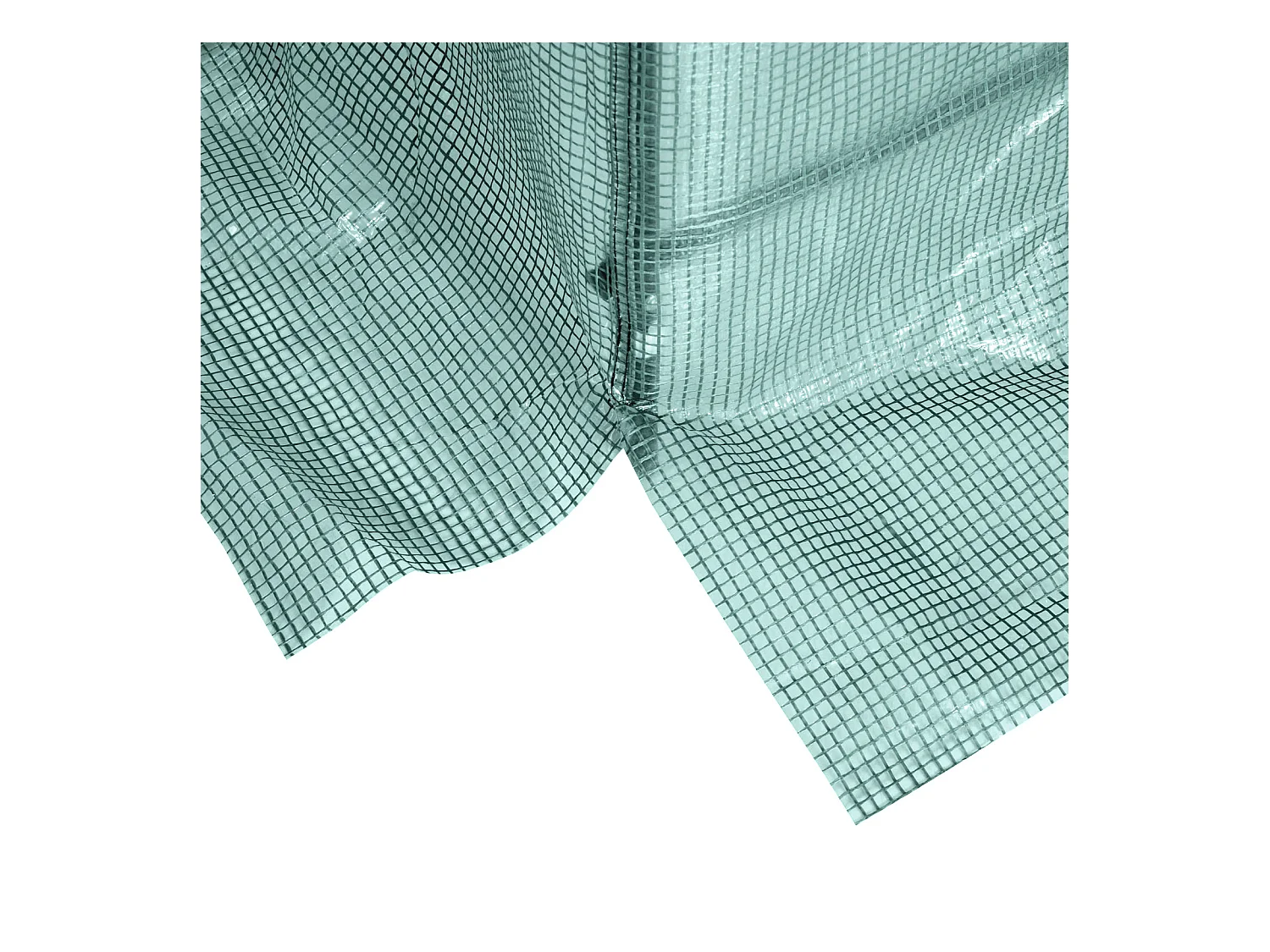 Tunnelkas met ramen, stalen constructie, UV-bescherming, 245x200x198 cm, groen