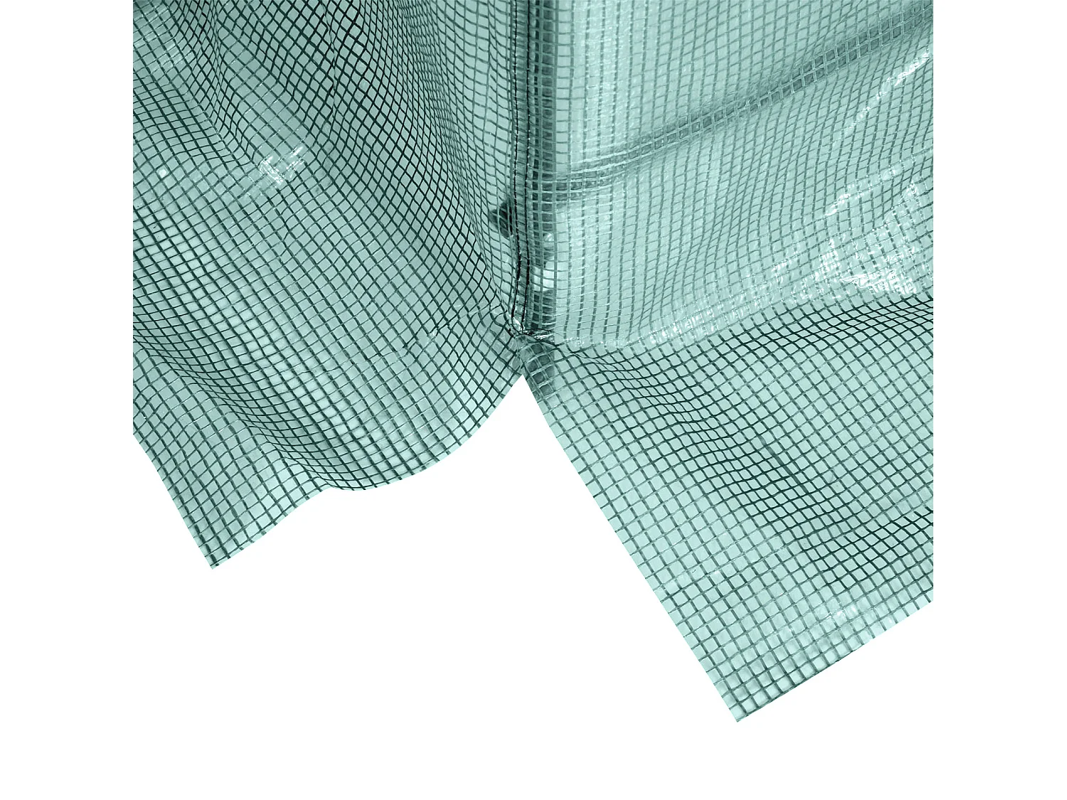 Serre Tunnel avec Fenêtres, Structure en Acier, Protection UV, 245x200x198 cm, Verte