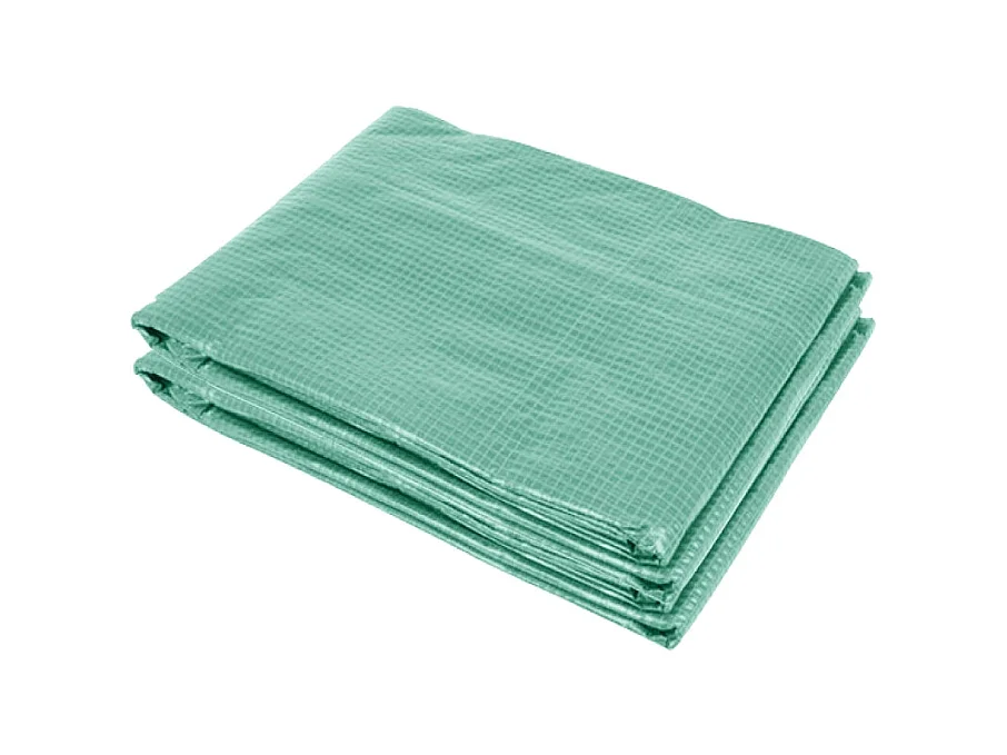 Polyethyleenfolie voor tuintunnel, 6 ramen, groen (300x200x200 cm)