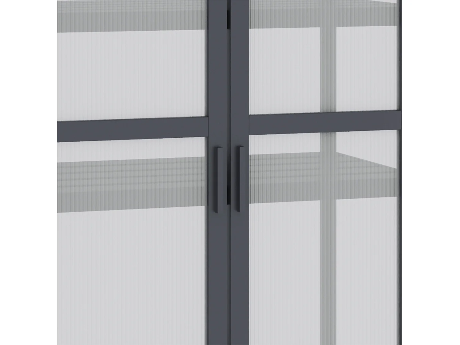 Mini serre à 3 niveaux avec toit ouvrant, cadre bois naturel, gris (70.5x42x132cm)