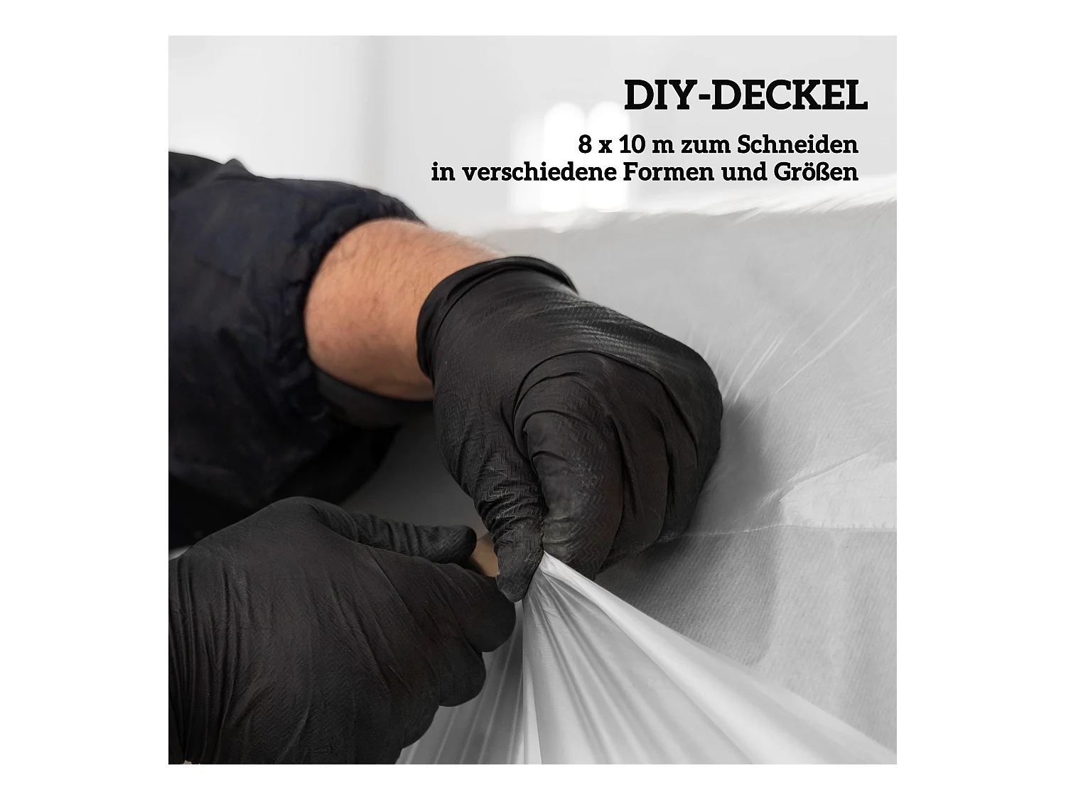 8x10m dikke, heldere kasfolie met UV-bescherming en waterbestendig voor kweektunnels van kunststof (1000x800x1cm)