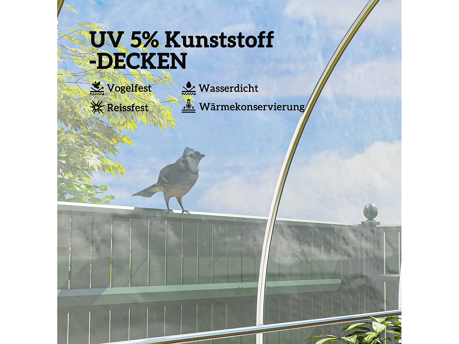 Film de serre transparent, épais, avec protection UV, résistant à l'eau, pour tunnel de culture, 8x10 m, plastique (1000x800x1 cm)