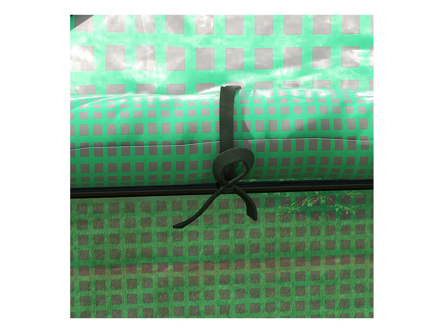 Film de remplacement pour serre, protection UV, porte roulante et fenêtres, plastique, vert (140x73x190 cm)