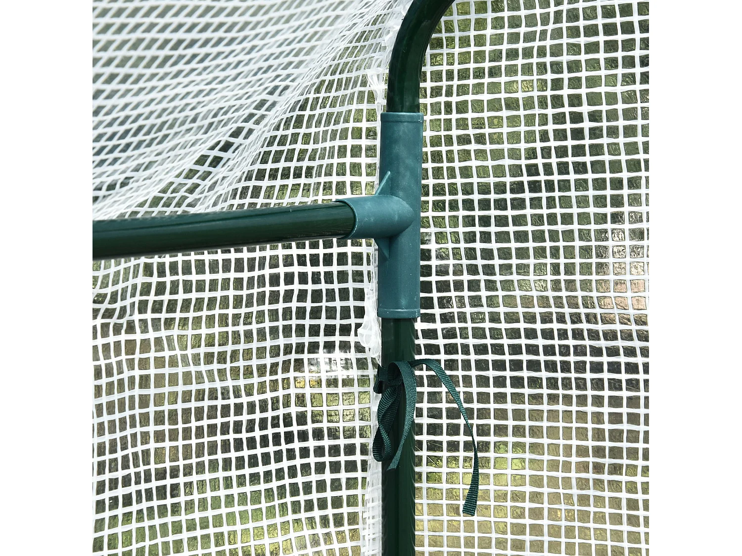 Serre de jardin, serre de culture avec 4 étagères, PE, blanc, 120x186x190 cm (120x186x190 cm)