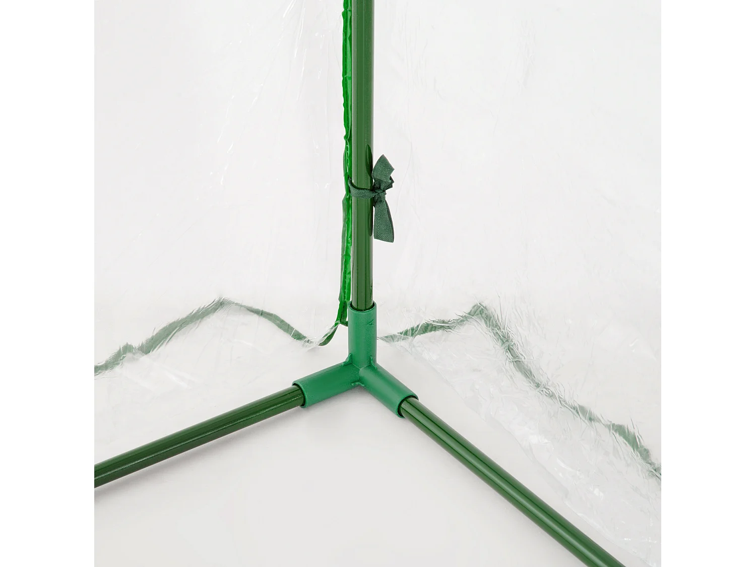 Serre de jardin avec porte, en métal et plastique, 200x100x80 cm, verte