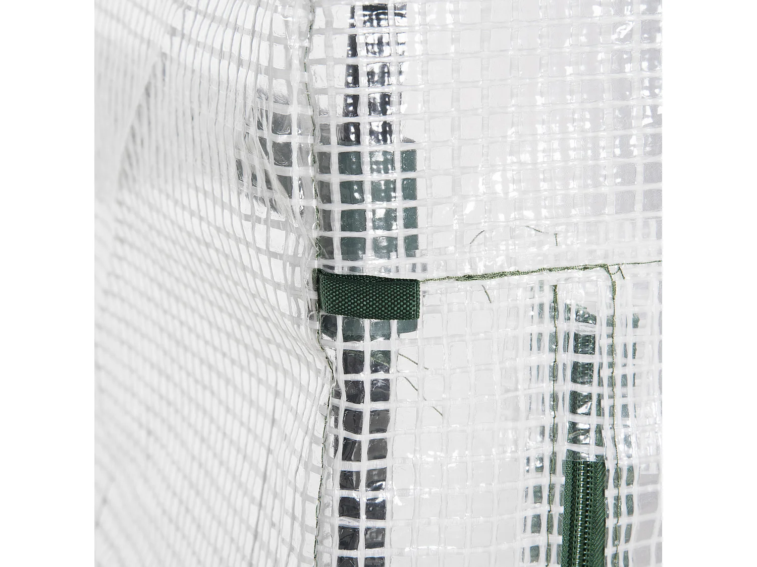 Serre à plantes, avec 4 étagères, en PVC, blanc (70x50x160 cm)