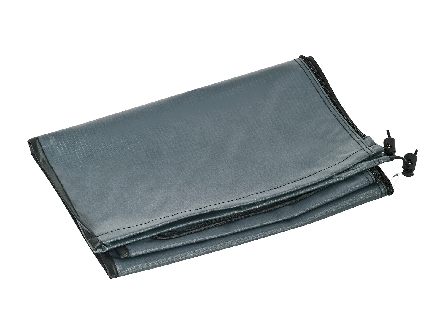 Housse de parasol imperméable avec fermeture éclair, polyester Oxford, gris (178x35x0.1cm)