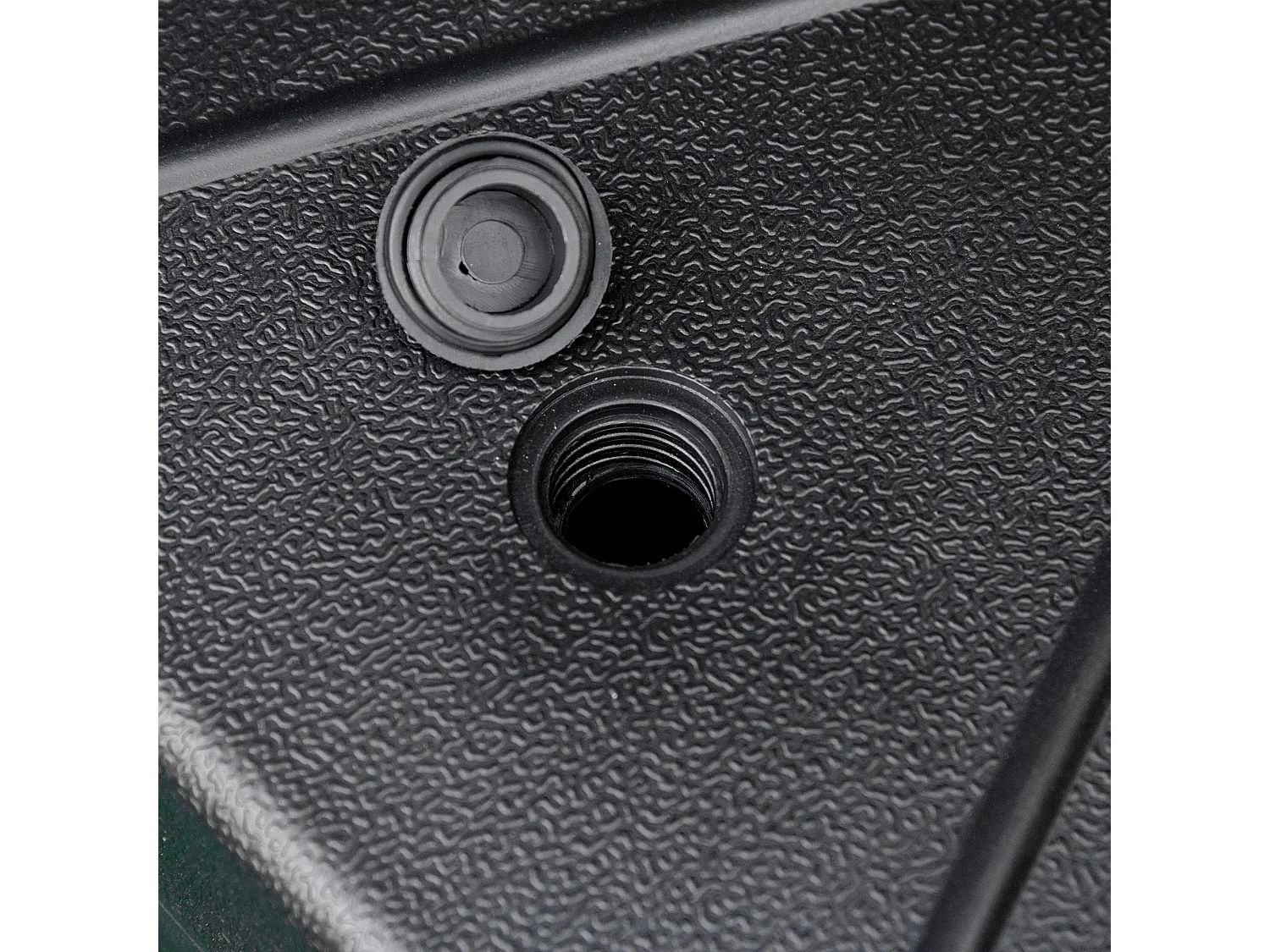 Base stabile per ombrellone, riempibile con acqua o sabbia, HDPE nero, Ø60x36cm