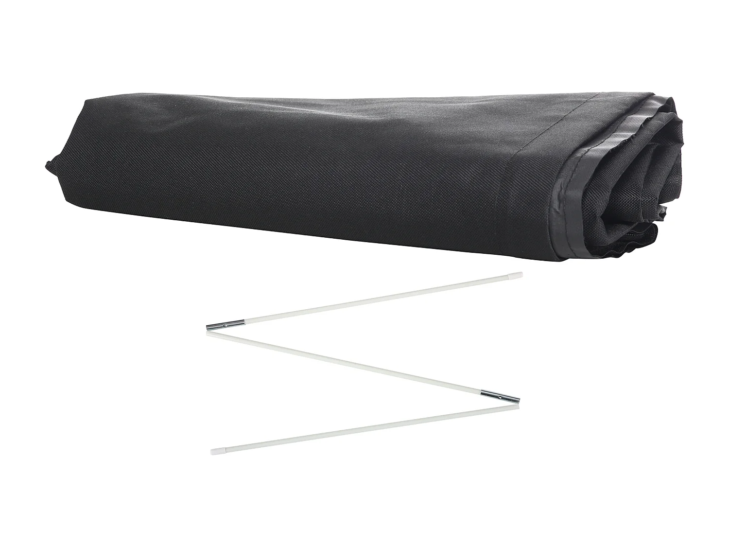 Stevige parasolhoes, waterdicht Oxford, zwart, met rits en tas (200x80x0,1 cm)