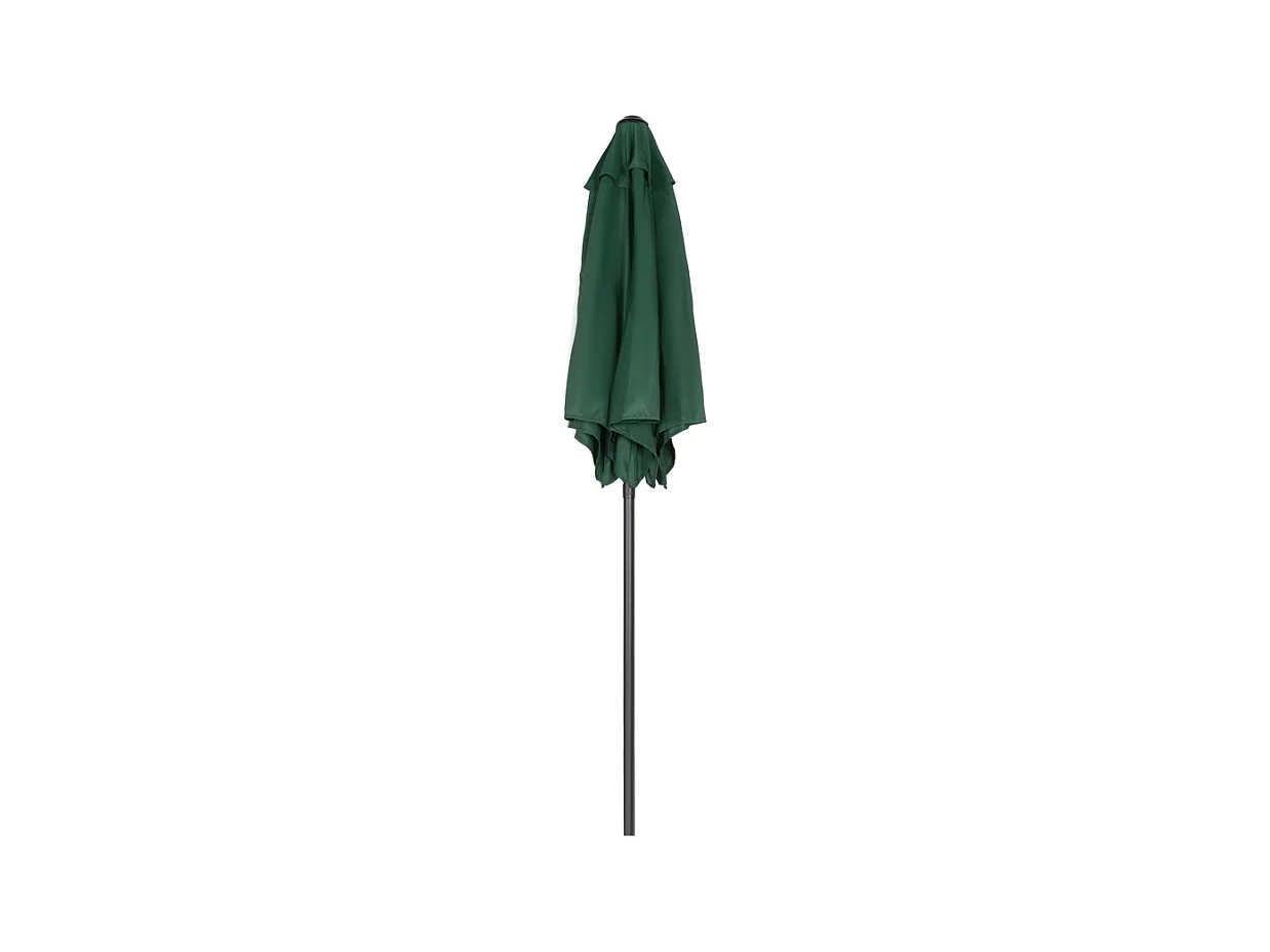 Parasol Pliable avec Fonction d'inclinaison, Parasol Octogonal, Structure Métallique, Protection UV, Vert (Ø1.96 x 2.04m)