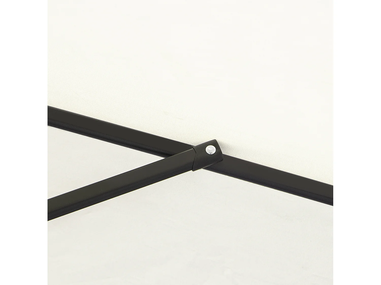 Parasol inclinable avec manivelle, aluminium, polyester 180 g/m², beige (2,6x2,6x2,35 m)