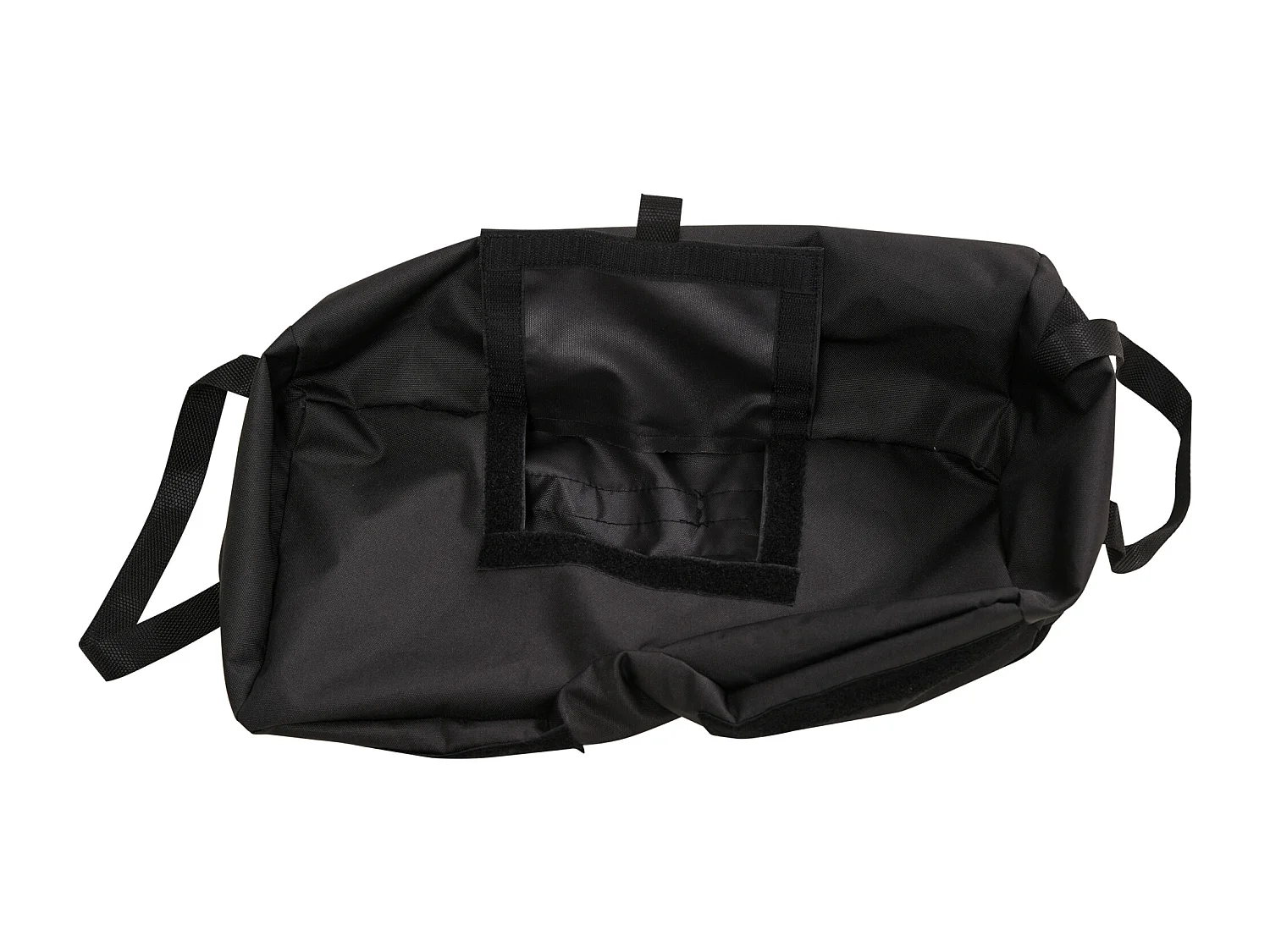 Parasolstandaard zandzak, 2 vulbare zakken 50kg, Oxford stof, zwart (50x50x18 cm)