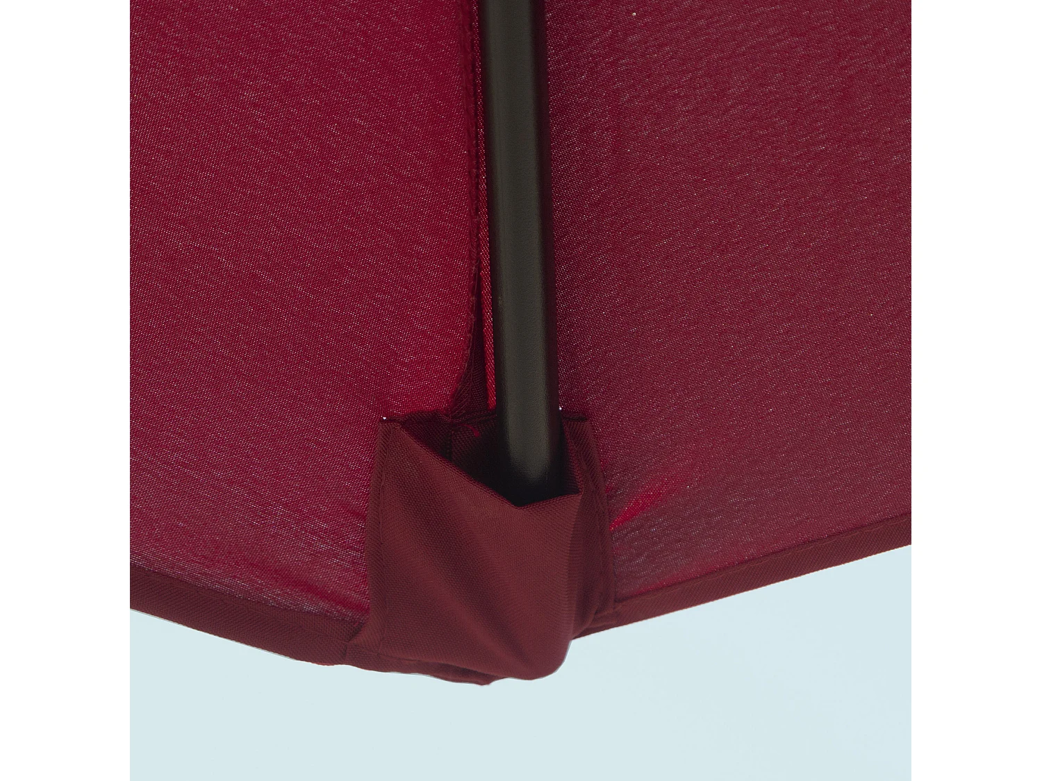 Kantelbare parasol met slinger, aluminium, 180 g/m² polyester, rood (Ø2,6xH2,35 m)