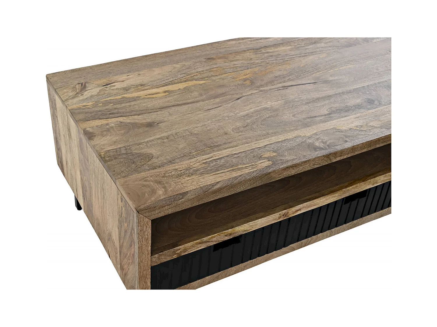 Table basse mango et métal style élégant et robuste