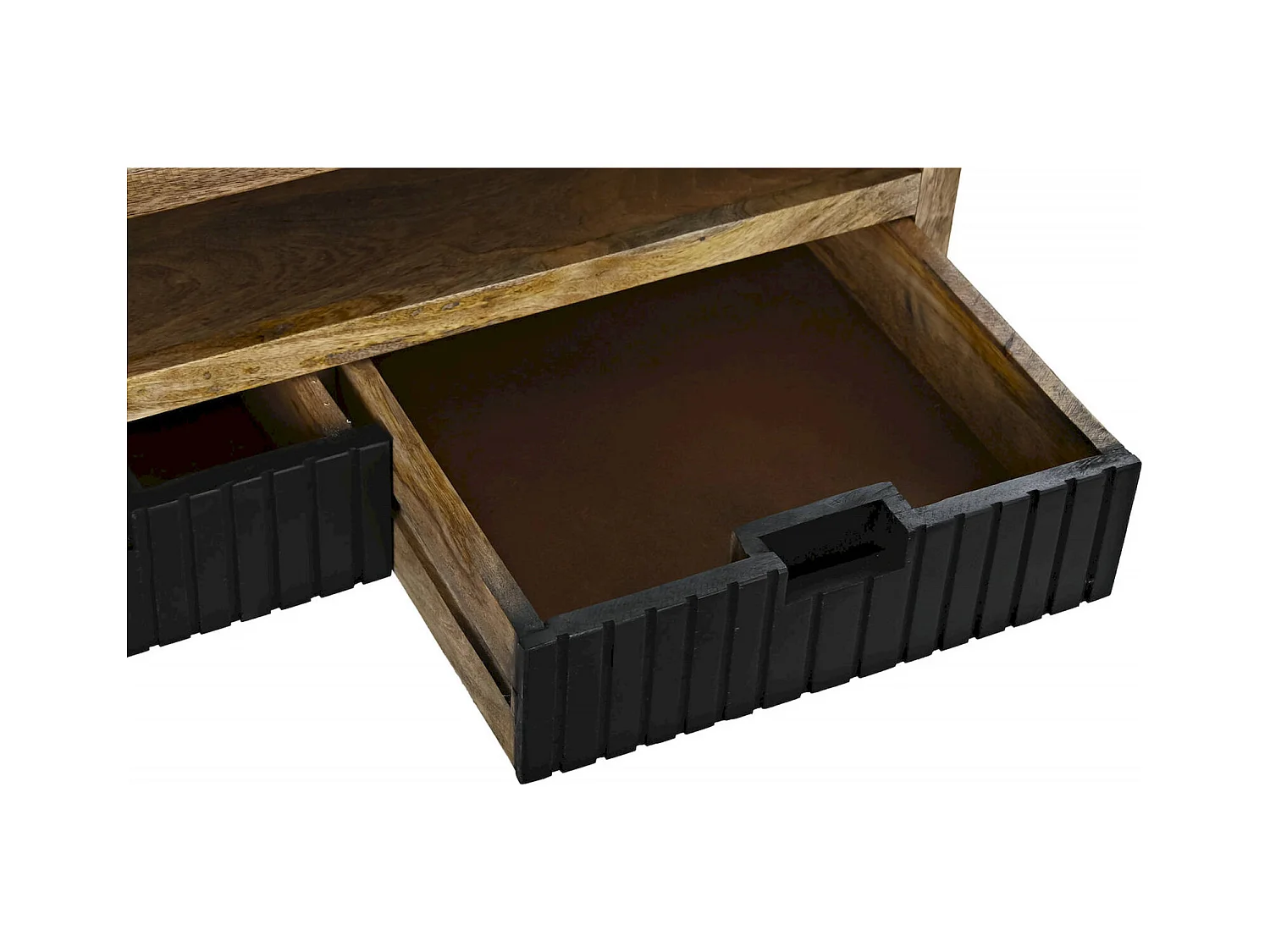 Table basse mango et métal style élégant et robuste