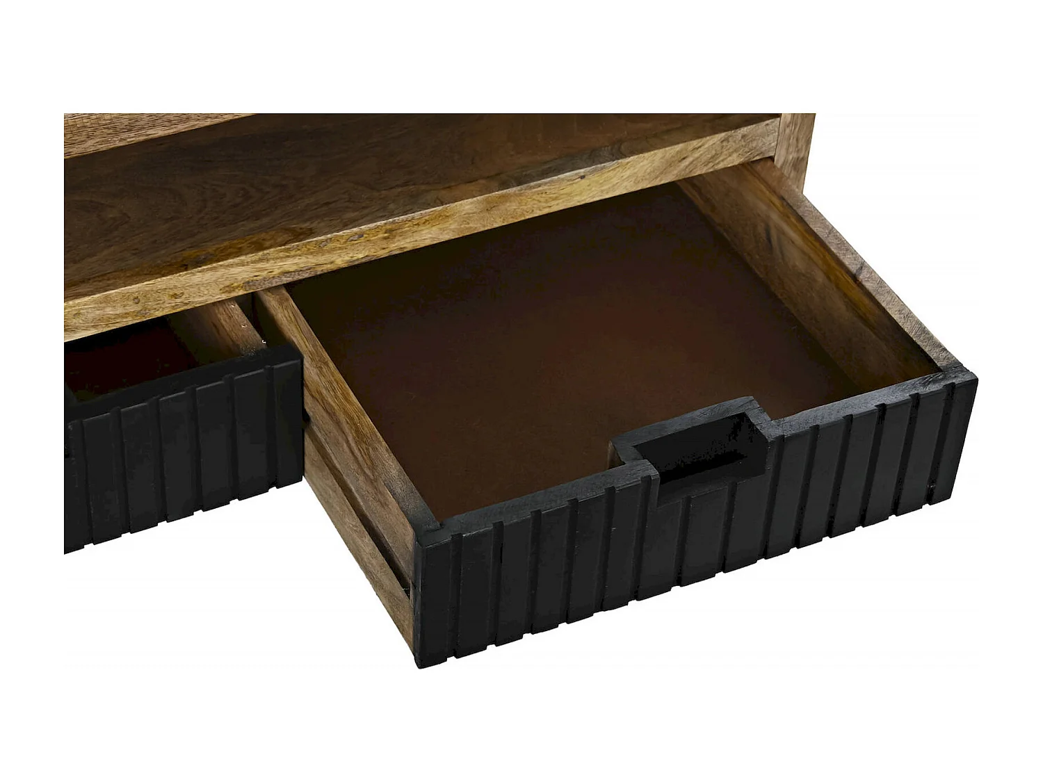 Table basse mango et métal style élégant et robuste