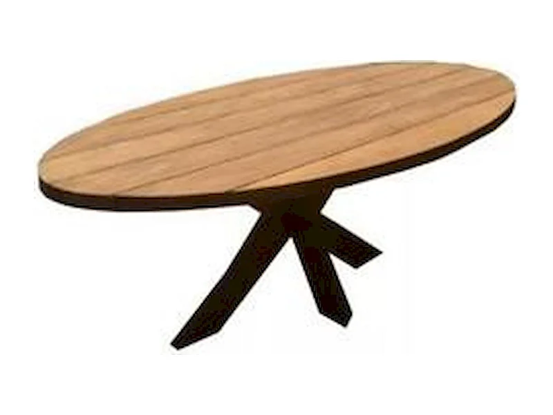 Table basse bois naturel et métal noir élégance salon