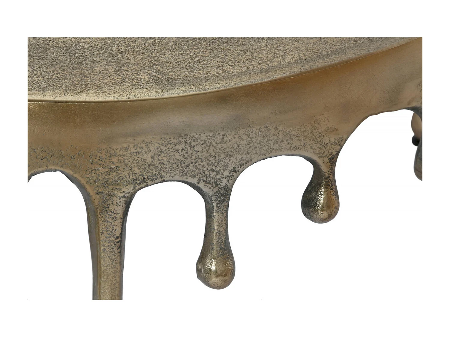 Table basse élégance dorée pour salon chic et moderne